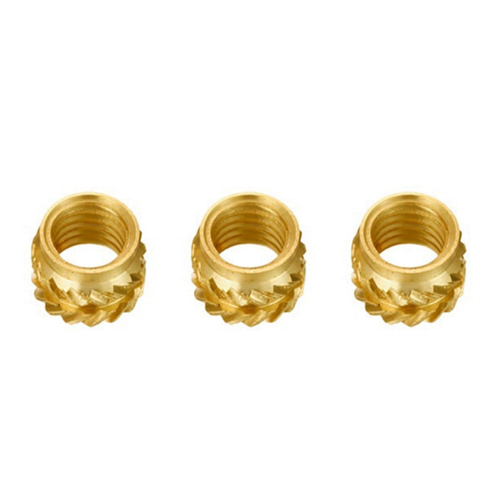 1000Pcs M3 Thread Knurled Brass Threaded Heat Set Heat Insert Embedment Nut,M3X5X4,for 3D Printer 2.4