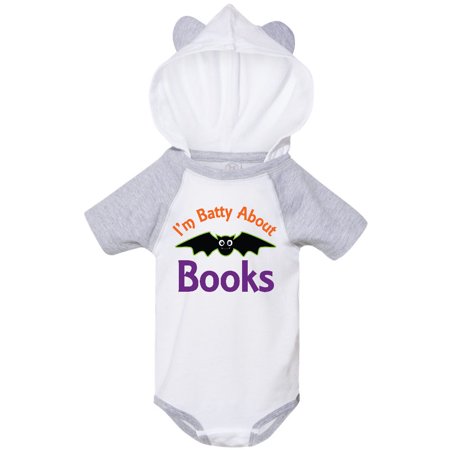 

Inktastic Batty About Books Gift Baby Boy or Baby Girl Bodysuit