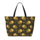 thumbnail image 2 of Fotbe Cute Cartoon Bees Bolsa de Viaje para Playa - Resistente al Agua, Bolsa Tote de Gran Capacidad y Ligera con 7 Bolsillos para Mujeres y Hombres, 2 of 7
