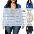thumbnail image 3 of Unisex Sequin Blazer Satin Lapel Single Button Long Sleeve Slim Glitter Formal Party Wedding Stage Jacket, Suit Jacket Blue S, 3 of 5