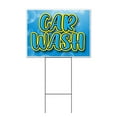 thumbnail image 1 of Car Wash Bubbles (18" x 24") Yard Sign, Includes Metal Step Stake, 1 of 6