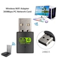 thumbnail image 4 of Wireless WiFi Adapter 300Mbps Network Card 2.4G USB Ethernet Receiver, 4 of 5