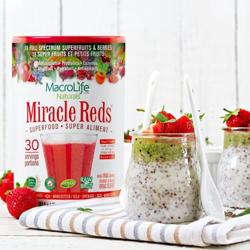 Macrolife Naturals Miracle Reds Superfood Powder, 30 Servings, 10.0 oz