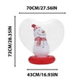 thumbnail image 3 of Eespoir Outdoor 23.6" Inflatable Ball Ornaments - Outdoor Christmas Decorations, Heart Shape Design with Light Up Feature, Winter Decor for Yard, Lawn, Porch, Garden, 3 of 9