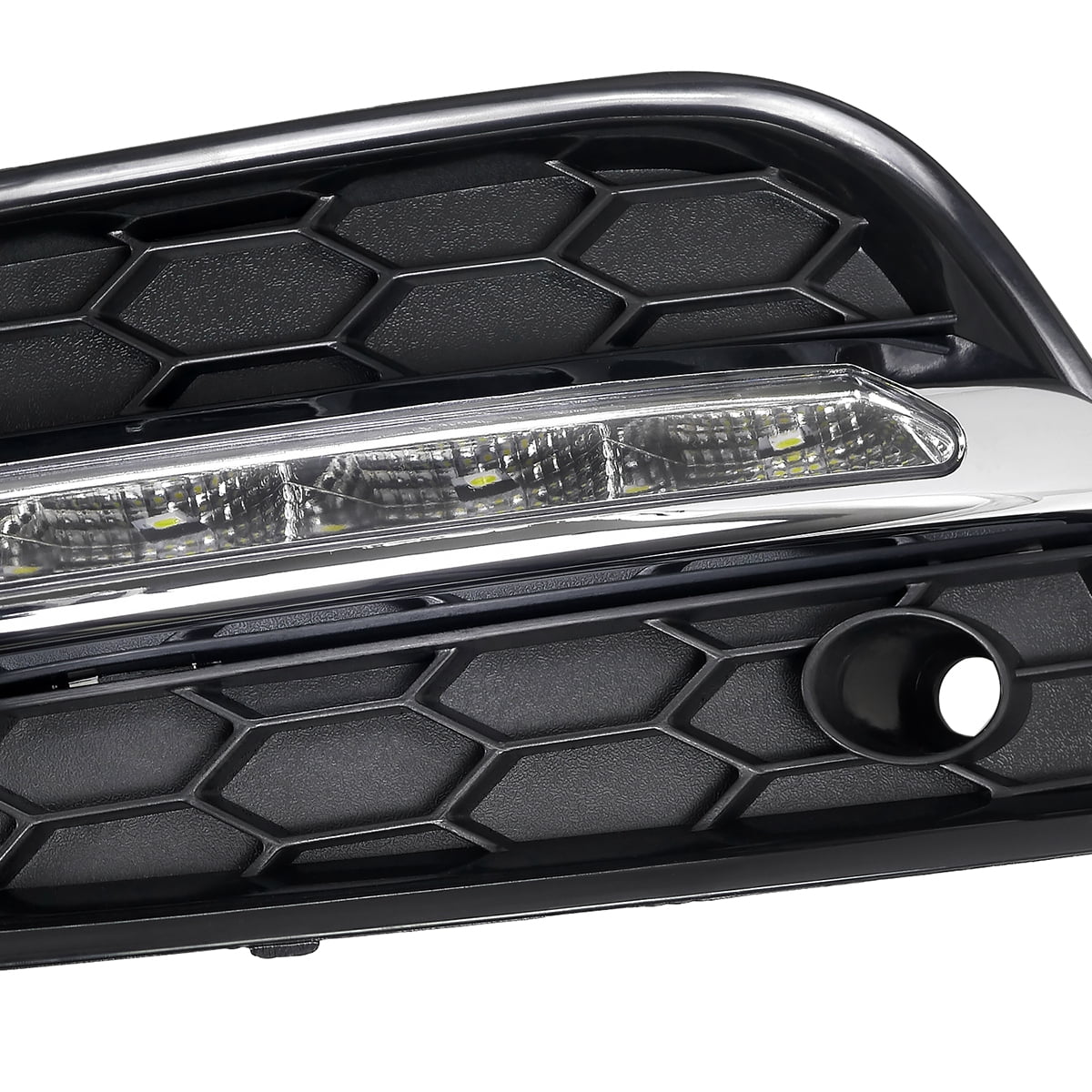 Spec-D Tuning LED DRL Fog Lights For 2011–2014 Chevy Cruze – Pair With Bezels
