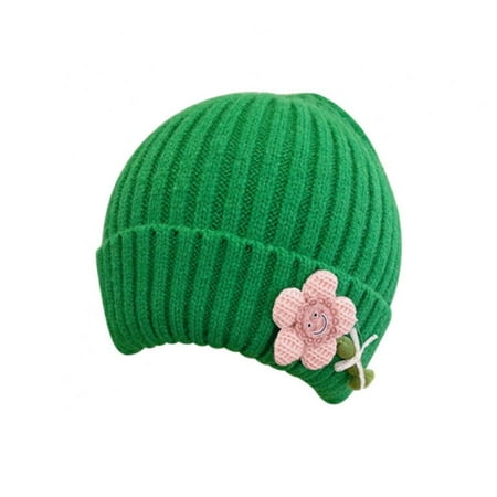 

Xmarks Baby Kids Winter Warm Hats Infant Toddler Children Beanie Knit Cap Girls Boys Green 1-5T