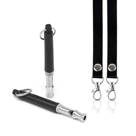 Dog Whistle to Stop Barking, Adjustable Pitch Ultrasonic Training Tool Silent Bark Control for Dogs-1 Free Lanyard Strap with Pack of 1 PCS Pet Whistle