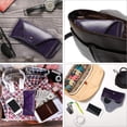 thumbnail image 4 of Estuche para anteojos LogHog portátil de cuero impermeable morado, 4 of 9