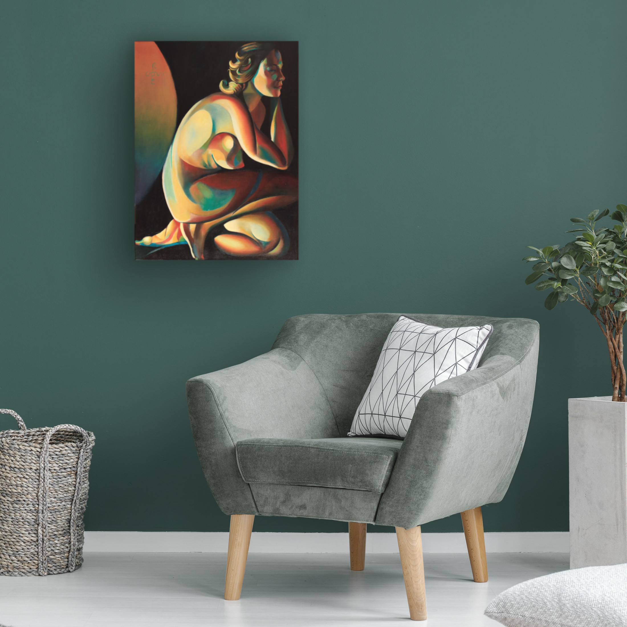 Trademark Fine Art Corne Akkers  Roundism 10 02 22 Canvas Wall Art