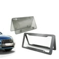 thumbnail image 2 of Carbon Fiber License Plate Frames Heavy Duty Car Auto Tag Holder Cover Rattle-Proof Front and Rear Plate Mounting Kit, 2 of 8
