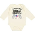 thumbnail image 3 of Inktastic I'm Proud of My Veteran Grandpa Boys or Girls Long Sleeve Baby Bodysuit, 3 of 5