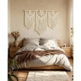 thumbnail image 4 of Klamerit Macrame Wall Hanging Decor, 43x32" Large Macrame Wall Hanging, Chic Boho Woven Tapestry Decoration ,Weave, 4 of 7