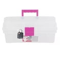 thumbnail image 1 of Caja Vanity TRANSPARENTE Santul con BROCHE ROSA y Candado DE Combinación, 1 of 5