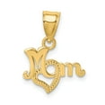 thumbnail image 1 of 14K Yellow Gold Charm Pendant Themed Textured 15.6 mm 15.7, 1 of 4