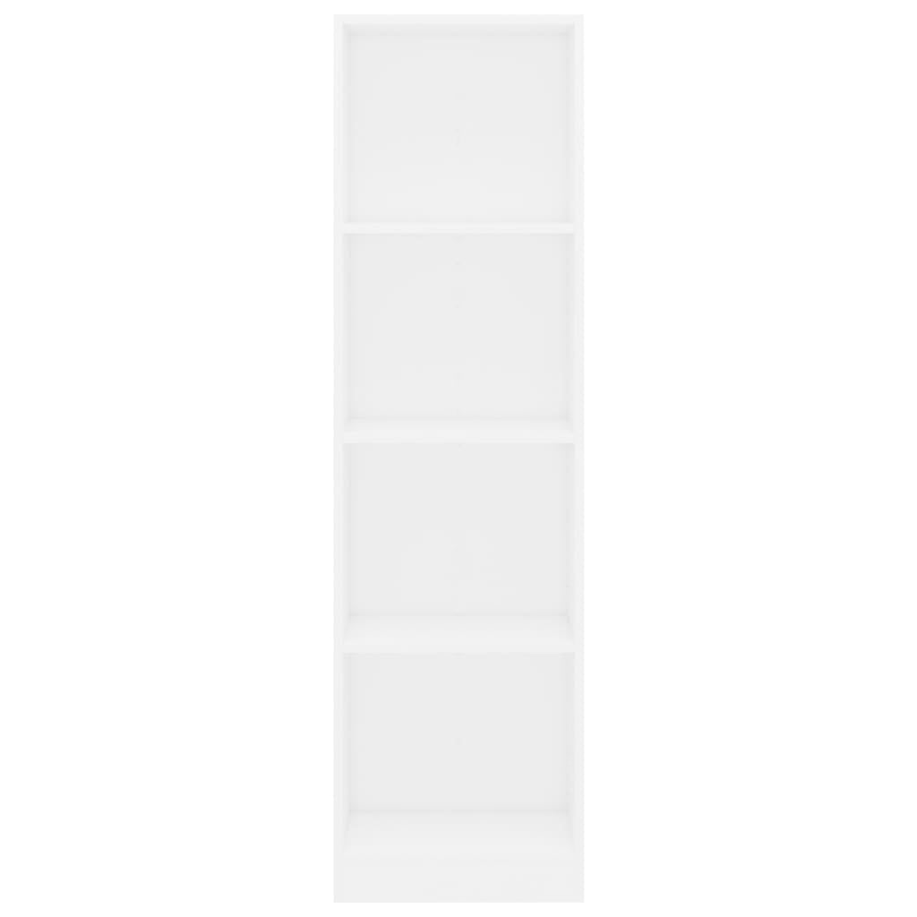 Kepooman 4 Layer Modern Floor Cabinet, Home Open Book Cabinet for Study Room, Side Corner Storage Cabinet for Living Room, White Kepooman 4 Layer Modern Floor Cabinet, Home Open Book Cabinet for Study Room, Side Corner Storage Cabinet for Living Room, White