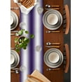thumbnail image 5 of Ombre Purple Table Runners 72 Inches Long, Cotton Linen Fabric Table Runner Dresser Scarf, Modern Minimalist Geometric Gradient Color Tablerunner for Party/Kitchen/Dinner/Wedding Decor 13''x72'', 5 of 7