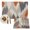 Orange, variant on Yellow Abstract Placemats Set of 2, Boho Retro Zigzag Ikat Wave Modern Washable Wipeable Table Mats for Dining Tables, Indoor Outdoor Kitchen Place Mats for Holiday Party Table Decor