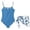 Z01-01Sky Blue, variant on TBWNWG Girls One Piece Swimsuit Girls Bikini Swimwear Two Piece Set Sporty Bathing Suits for Kids and Youth,Sizes 13-14 Years