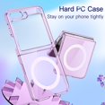 thumbnail image 4 of JETech Magnetic Case for Samsung Galaxy Z Flip 5 Compatible with MagSafe Accessories, Transparent Hard PC Protective Phone Cover, Anti-Scratch (Purple), 4 of 6