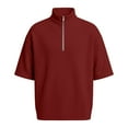 thumbnail image 5 of Cheytotty Waffle Henley Shirts For Men Short Sleeve Comfy Blouse Workout Golf Tops Wine Xl, 5 of 8