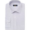 thumbnail image 1 of Club Room - Camisa de vestir con botones a rayas para hombre, color morado, cuello de 17 pulgadas, manga de 34 a 35 pulgadas, 1 of 1