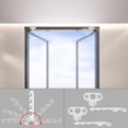 thumbnail image 3 of 2 limitadores de ventana abatibles (blancos), limitadores de ventana, pestillos de ventana con 4 tornillos, cerradura de ventana a prueba de pestillos para ajustar la apertura de la ventana, 3 of 5