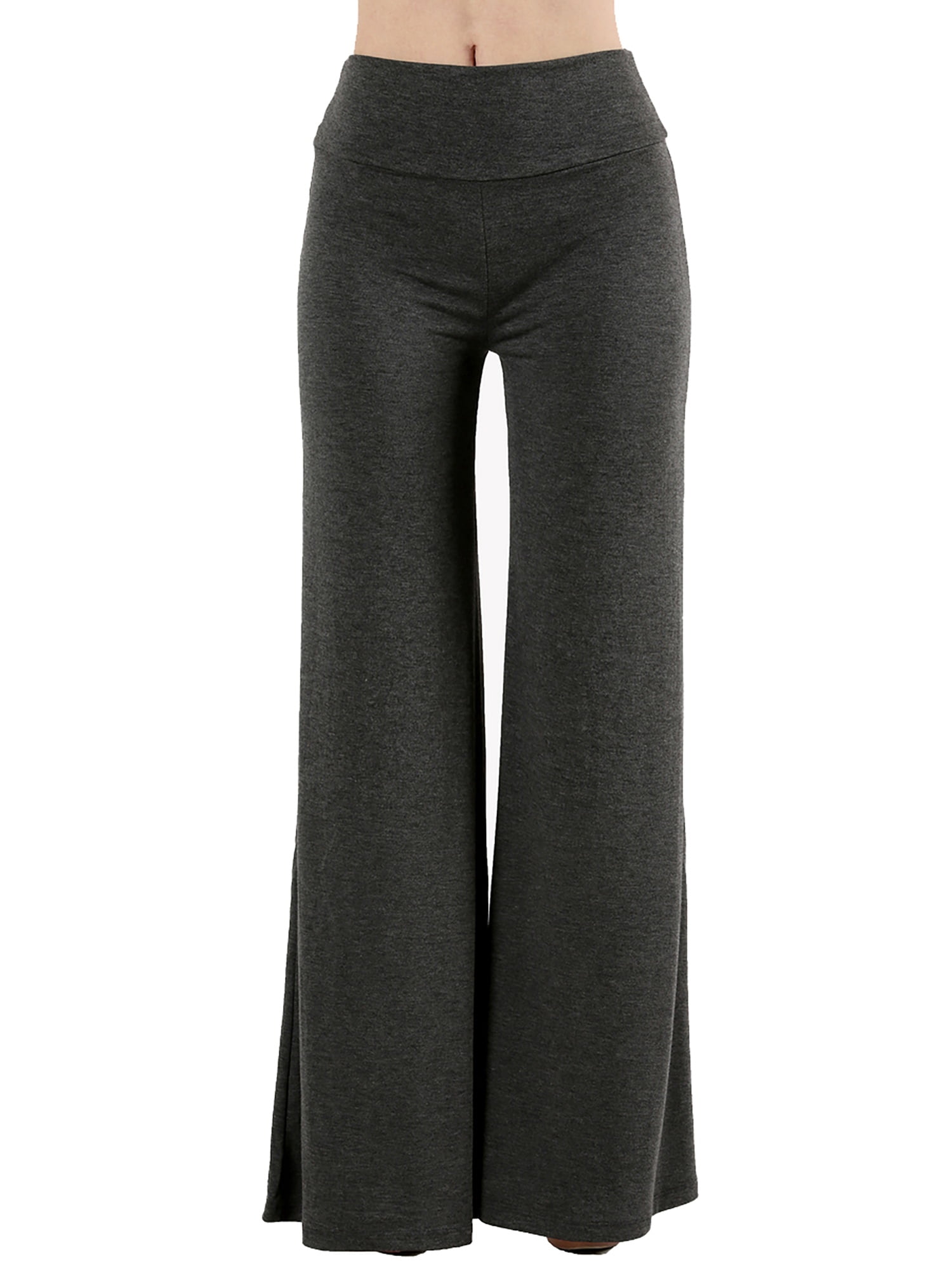 Jed Fashion JED FASHION Women's Wide Leg Stretchy Solid Palazzo Pants
