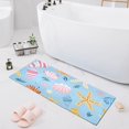 thumbnail image 7 of Sea Stars and Shells Bathroom Rug Non Slip Bathroom Mats Entry Door Soft Carpets for Kitchen Bedroom Living Room 39x20 inch, 7 of 7