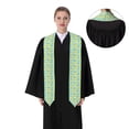 thumbnail image 4 of Haiem Yellow Lemon Pattern Graduation Stole 2024 | Premium Satin Sash for Graduation Ceremony, 4 of 7