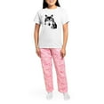 thumbnail image 4 of CafePress - Wolf Pajamas - Women's Short Sleeve Print T-Shirt and Pants Light Cotton Pajama Set, 4 of 7