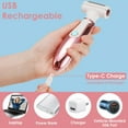 thumbnail image 6 of 4 in 1 Electric Razor for Women, Anpro Cordless Face Shaver Set, Wet & Dry Lady Hair Remover, Painless Facial & Body Hair Exfoliation USB Charging for Bikini Line, Nose Hair, Eyebrow, Arm, Leg, 6 of 9