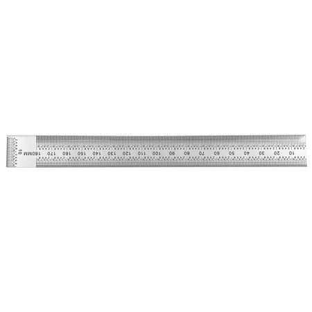 

Marking Ruler Hole Scale Accurate Line Scribing Stainless Steel Carpenter Mark Tool 180mm