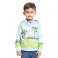 Bluey Toddler Boy Sublimated Zip Up Hoodie and TShirt Set, Sizes 2T5T