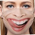 thumbnail image 3 of 3D Funny , Protective Anti-Fog, Washable, Reusable, Mouth , Unisex Cover ,, 3 of 8
