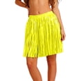 thumbnail image 3 of Skirts for Women Carnival Fluorescent Dance Party Night Performances Festive Celebrations With Flowing Fringe Design Womens Skirt Yellow, 3 of 7