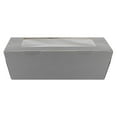 thumbnail image 5 of Cafe Vision 71 oz Gray Paper Take Out Container - Hinge Lock - 8 3/4" x 6 1/2" x 2 1/2" - 200 count box, 5 of 10