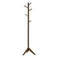 thumbnail image 1 of Coaster Modern Wood Coat Rack with 6 Hooks Staggered in Walnut, 1 of 3
