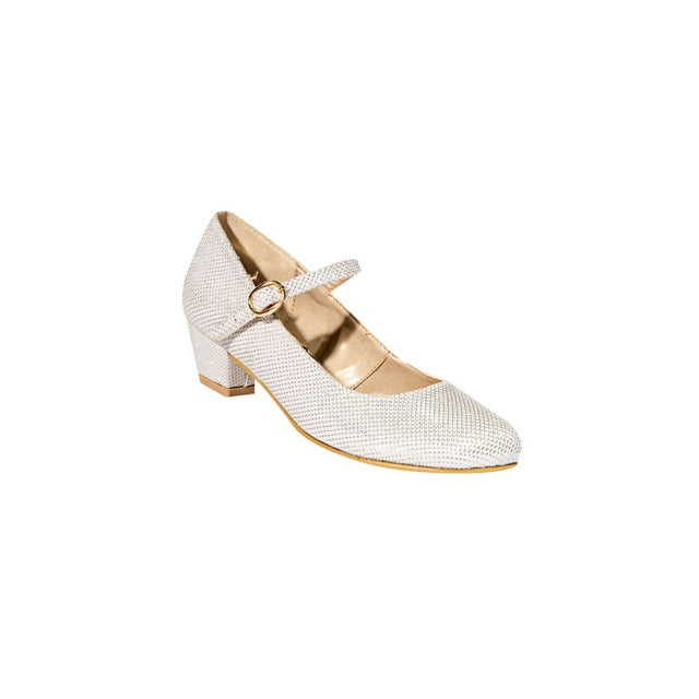ZAPATILLAS TACONES VESTIR LEON NIÑA JOVENCITA BLANCO TEXTIL 3341 LEON 3341p