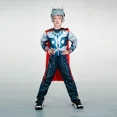 thumbnail image 1 of Disfraz de Thor para niños, disfraz de Los Vengadores, traje de superhéroe con músculos de Thor, máscara de martillo, ropa de carnaval para Halloween para niño, 1 of 3