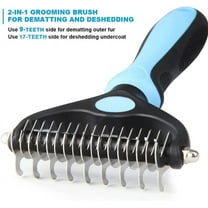 Grooming Cat Hair Undercoat Rake Comb 2side Dog Brush for Shedding Dematting Pet
