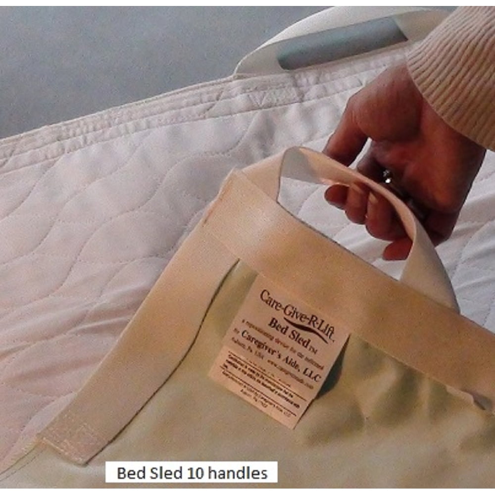Bed Sled 35" x 60", incontinence pad with handles, washable, reusable