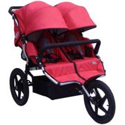 Tike Tech All Terrain X3 Sport Twin Jogger Stroller, Red