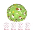thumbnail image 6 of KLL Guinea Pigs Pattern Shower Cap & Bath Cap for Women,Reversible Oversized Waterproof Shower Caps for all Hair Lengths,Elastic Reusable Bathing Hair Cap, 6 of 7