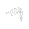 Genuine OE Mitsubishi Cylinder & Keys - MR439809