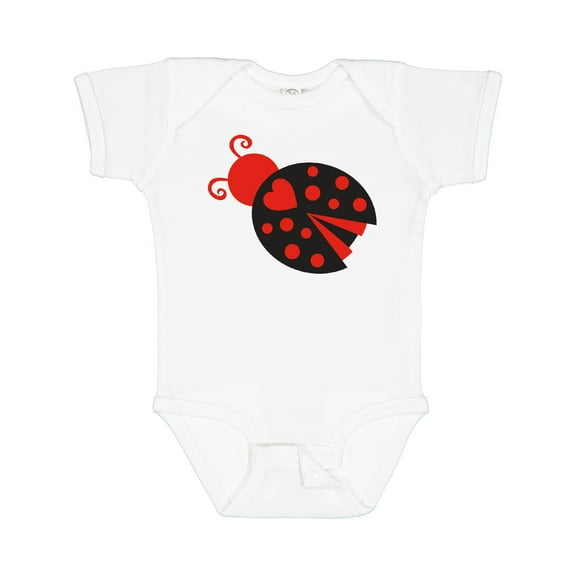 Inktastic Inverse Ladybug Girls Baby Bodysuit