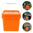 thumbnail image 3 of Plastic Bucket with Handle Lid Reusable Paint Bucket Oil Paint Pail Bucket Painters Kettle, 3 of 8