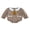 Coffee, variant on BemeyourBBs Girl Thanksgiving Long Sleeve Doll Collar Turkey Embroidery Romper