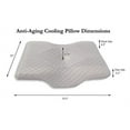 thumbnail image 3 of Anti-Wrinkle, Anti-Acne, Anti-Aging Cooling Pillow - Contour Memory Foam Pillows with Skin Improving Copper/Bamboo Pillowcase from Pillowtex, 3 of 9