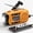 Orange, variant on Emergency Weather Radio 7400mwh Hand Crank With Lcd Display Support Alert Usb/solar/hand 1w Flashlight & Sos Alarm For Outdoor Home
