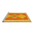 thumbnail image 2 of Ahgly Company Machine Washable Indoor Round Oriental Yellow Traditional Area Rugs, 3' Round, 2 of 4